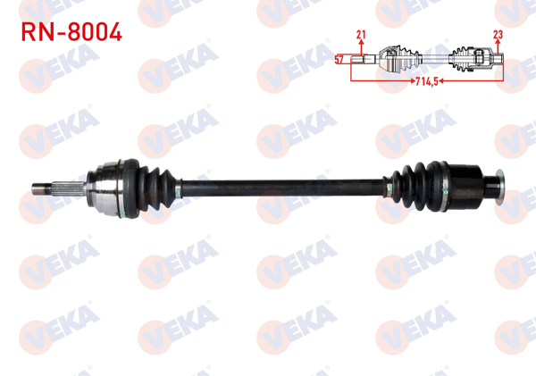VEKA RN8004 | Komple Aks Sağ On Renault Kangoo 1.9Dtı 98-08