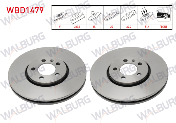 WALBURG WBD1479 | Ön Disk Golf Polo Adet | 2 Adet