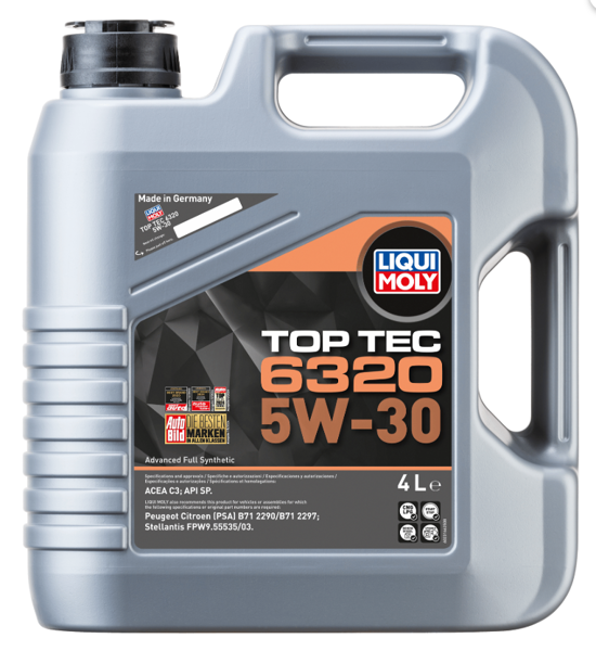 LIQUI MOLY Top Tec 6320 5W30 Motor Yağı 4 Litre