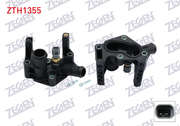 ZEGEN ZTH1355 | Termostat Gövdesi (Termostatlı Contalı) Ford Fiesta 1.25, 1.4, 1.6 / Focus 1.4, 1.6