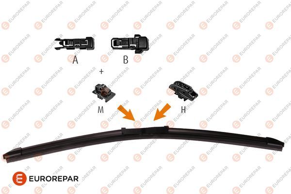 EUROREPAR 1635454580 | Psa / Erp Sağ Silecek Süpürgesi Bipper 475mm | 5 Adet