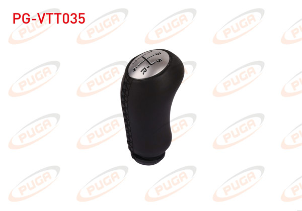 PUGA PG-VTT035 | Vites Topuzu Derı Kaplamalı Dıkıslı Mat Krom Clio III / Clio IV / Megane II / Megane III / Fluence / Laguna II / Logan / Sandero / Lodgy