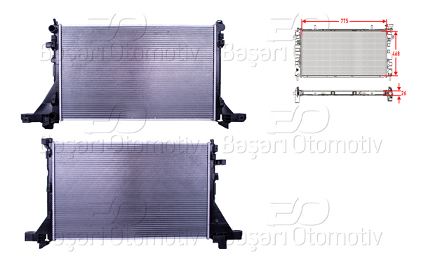 WISCO 3114021-00 | Su Radyatörü Brazing Mt 775X468x26 Renault Master 3 2.3 DCI 13 > / Opel Movano B 2.3 CDTI 10 >