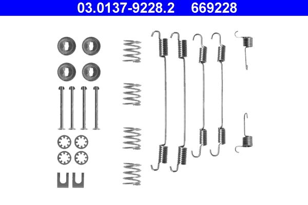 ATE 03.0137-9228.2 | Fren Yay Takımı Peugeot 207 / 208 / 306 / 406 / Citroen C3 Arka
