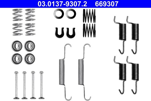 ATE 03.0137-9307.2 | El Fren Pabuç Takımı Asx / Lancer / Impreza / Forester