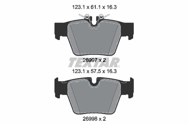 TEXTAR 2699701 | Fren Balatası G-60 Arka
