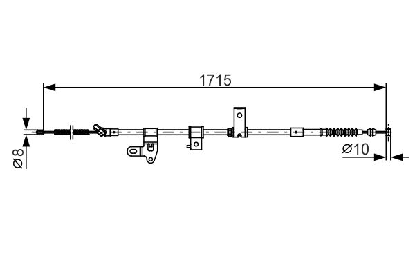 BOSCH 1987482348 | Fren Teli 1715 mm