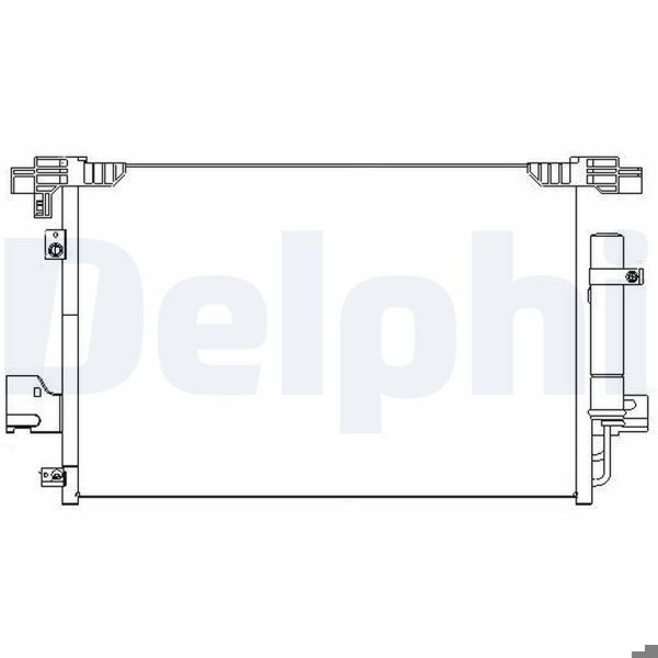 DELPHI TSP0225648 | Klima Radyatörü *Fr* Peugeot 4007 (07->) 4008 (12->) Citroen C4 Aircross (12->) Mitsubishi Lancervııı