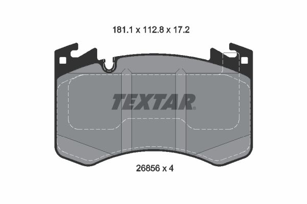 TEXTAR 2685601 | Fren Balatası New Range Rover Ön Rr20
