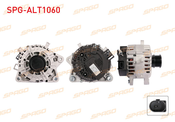 SPAGO SPG-ALT1060 | Alternatör 12V 165A 6Pk (Alt8132) Tourneo Transit Custom (V362 V363) 2.0 Ecoblue 15 -