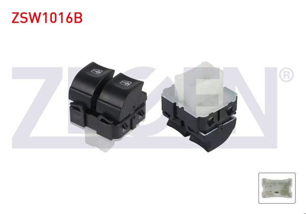 ZEGEN ZSW1016B | Cam Açma Anahtarı Çiftli Beyaz Soketlı Beyaz Işık Tek Otomatik Kaldırma 7 Pin Renault Symbol II 2008-/ Traffic III 2014-/ Kango IV 2010 -