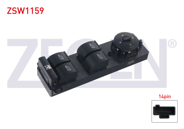 ZEGEN ZSW1159 | Cam Açma Anahtar Grup Ayna Ayarlı 14 Pin Ford Focus II-Focus C-Max 2004-2011