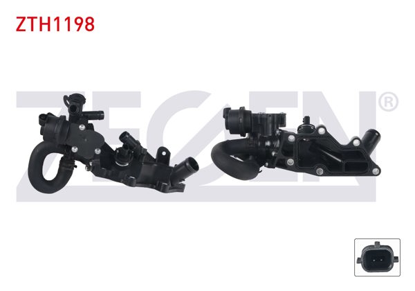ZEGEN ZTH1198 | Termostat Müşürlü 83 C Renault Clio IV 0.9 TCE-1.2 TCE 2012-/ Megane III 1.2 TCE 2008-2015 / Captur 0.9 TCE 2013-/ Dacia Duster 1.2 TCE 2010-/ Nissan Juke-Qashqai 1.2 Dıg-T 2010 -