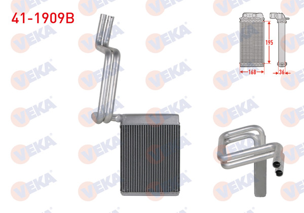 VEKA 41-1909B | Kalorifer Radyatörü Brazing Ford Focus III 1.6 TDCI 2011-2015