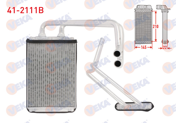 VEKA 41-2111B | Kalorifer Radyatörü Brazing Hyundai Elantra 1.6İ 2001-2007