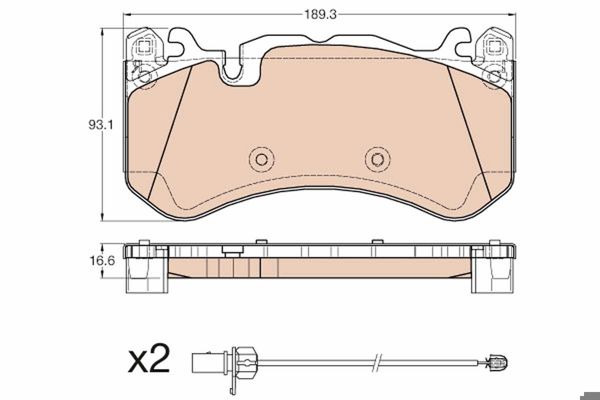 TRW GDB1977 | Ön Fren Balatası Audi