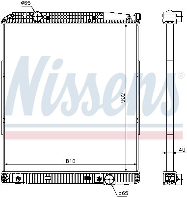 NISSENS 626530 | Motor Su Radyatörü Cercevesız Mercedes Actros 96 -