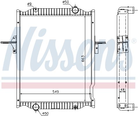 NISSENS 63781A | Motor Su Radyatörü Renault Mıdlum 180 210 220 DCI (Çerçeveli)
