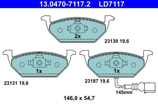 ATE 13.0470-7117.2 | Fren Balatası Ön Golf IV 97 > Bora 98 > Polo V 09 > Polo IV 01 > Jetta IV 10 > Beetle 11 > Up 11 > A1 10 > A3 96 > Cordoba 02 > Toledo Ibiza IV 01 > Ibiza V 08 > Leon 99 > Fabia Octavia Roomster 06 > Citigo 11 > Rapid 12 >