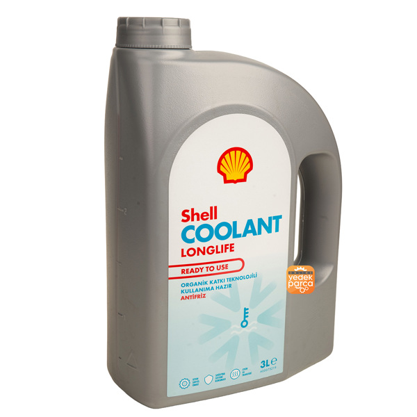 SHELL ANT3LT | Organik 3 Litre Kırmızı Antifiriz -37 Derece (Kullanıma Hazır)