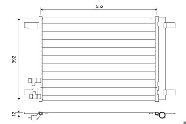 VALEO 822707 | Klima Radyatörü Arona Ibiza Polo A1 Karoq Kodiaq Octavia Scala 18 > Superb 15 >