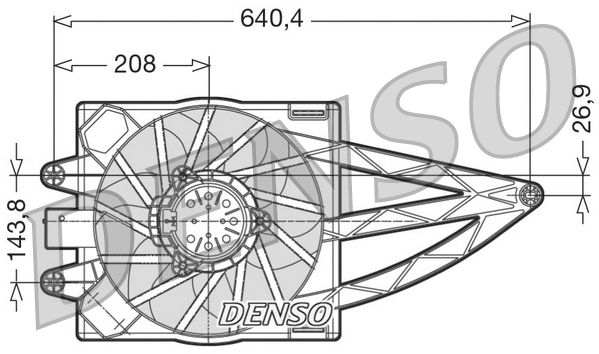 DENSO DER09019 | Fan Motoru 04-14 Panda 1.3Mjt