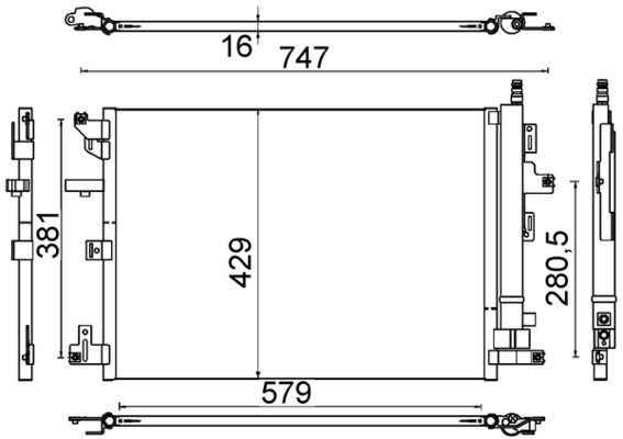 MAHLE AC635000S | A / C Condenser Volvo Xc 90 (Ac635000s)