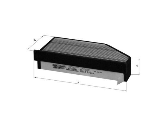 MAHLE LX1710 | Hava Filtresi