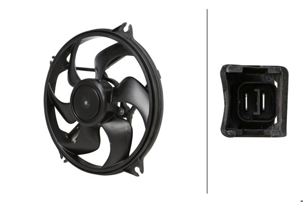 HELLA 8EW366420-551 | Fan Motoru Partner II Berlingo III Xsara Picasso 1.6 HDI Klimalı) 306W 385mm 12V
