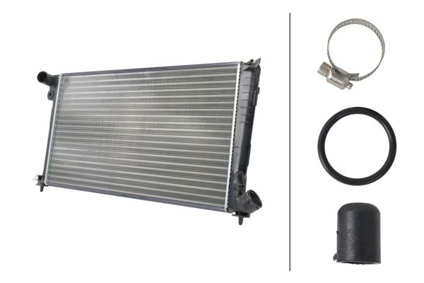 HELLA 8MK366301-581 | Motor Su Radyatör Partner P306 Berlingo Xsara Dw8 / Dw8b Mekanik Klimasız Contalı Kelepcelı 00 > 03 (6