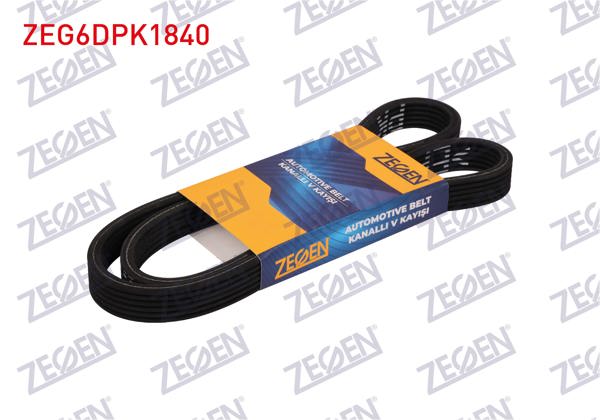 ZEGEN ZEG6DPK1840 | Kanallı V Kayışı 6Dpk1840 (Çift Kanallı) Volvo C70-S40-S60-S70-S80-V40-V70-V70xc-Xc70-Xc90-68432D