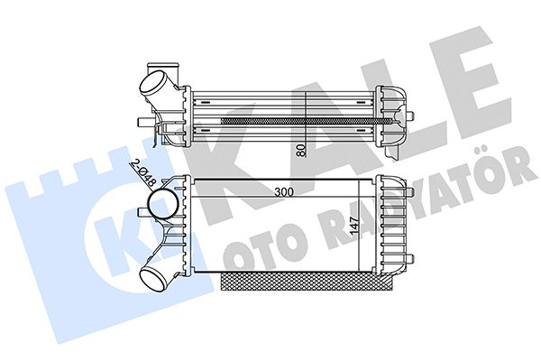 KALE 344935 | Turbo Radyatörü Ford Focus III CB8/C-Max 06-20 1.6 TDCI