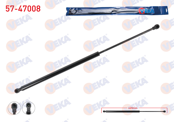 VEKA 57-47008 | Motor Kaput Amortisörü 620mm / 155N Dacia Duster 2017 -