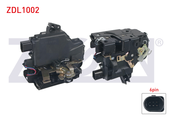ZEGEN ZDL1002 | Kapı Kilidi Sol Arka 6 Pin Volkswagen Golf IV-Passat-Bora 1997-2005 / Seat Leon 1999-2006