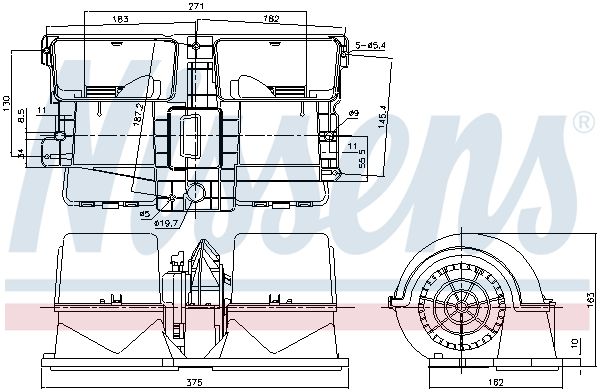 NISSENS 87134 | Kalorifer Motoru Komple Scania P G R T Serisi 06 >