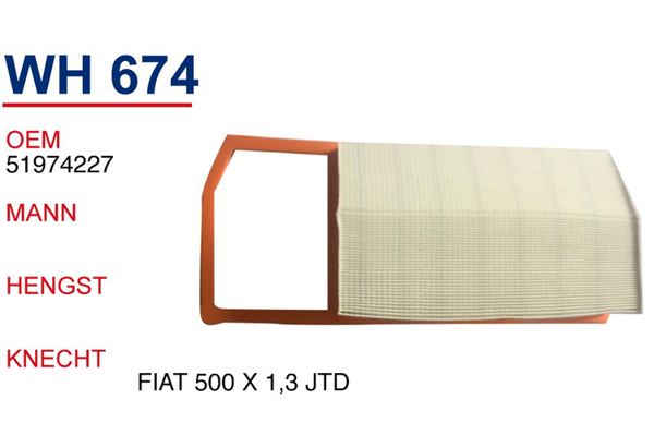 Fiat Fiorino 2016- 1.3 Dizel Euro 6 Hava Filtresi Wunder Marka