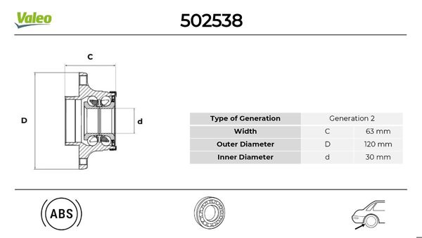 VALEO 502538 | Porya Opel Corsa D / E Arka