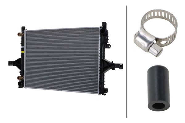 HELLA 8MK366301-031 | Su Radyatörü (At) Brazing