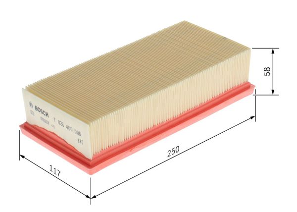 BOSCH F026400006 | Hava Filtresi