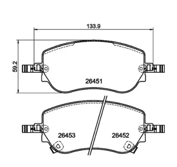 KALE 26451-195-15-MSH | Fren Balata Ön 20 > Egea.Cross