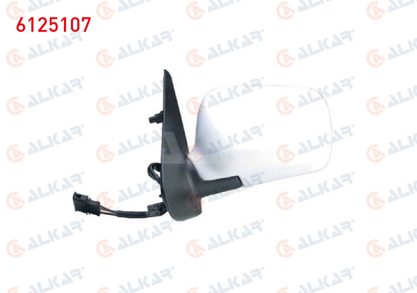 ALKAR 6125107 | Dış Dikiz Aynası Sol Elektrikli Asferık Isıtmalı Astarlı 5 Pin Volkswagen Polo 1994-1999