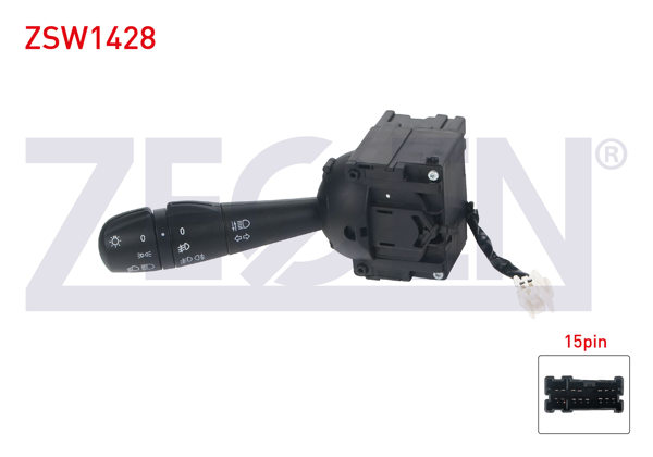 ZEGEN ZSW1428 | Far Sinyal Kumanda Kolu 17 Pin Renault Clio IV-Traffic III-Captur-Duster-Dokker-Lodgy 2010 -