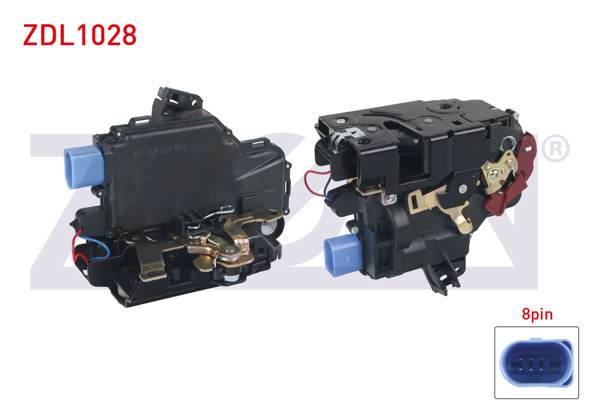 ZEGEN ZDL1028 | Kapı Kilidi Sol Ön 8 Pin Volkswagen Polo 2001-2012 / Skoda Fabia 1999-2007 / Seat Cordoba-Ibiza IV 2002-2009