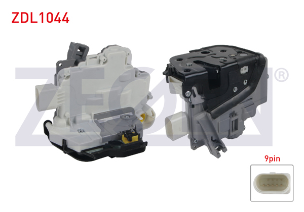 ZEGEN ZDL1044 | Kapı Kilidi Sol Ön 9 Pin Audi A3-A6 2003-2012