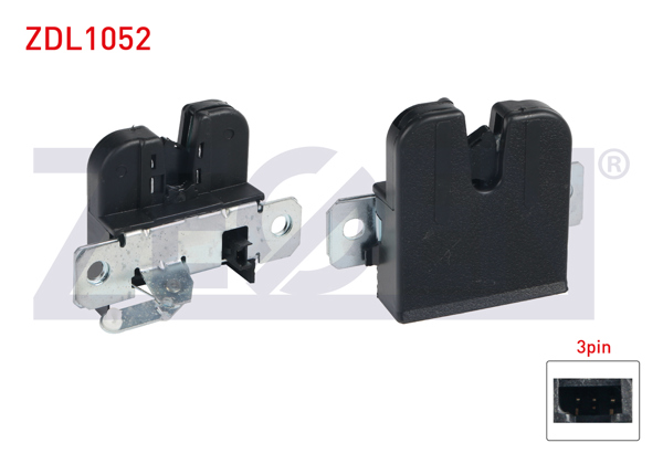 ZEGEN ZDL1052 | Bagaj Kilidi 3 Pin Volkswagen Polo 2001-2012 / Leon 1999-2006