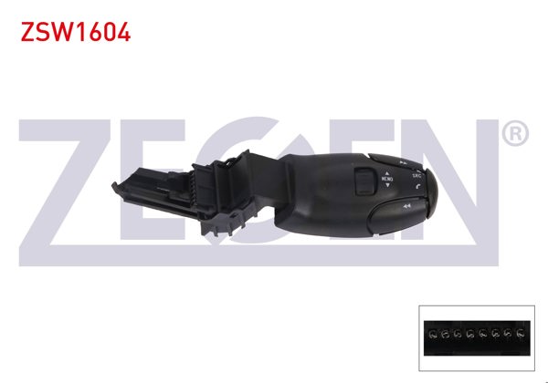 ZEGEN ZSW1604 | Radyo Kumanda Kolu 8 Pin Peugeot