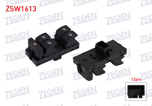 ZEGEN ZSW1613 | Cam Açma Anahtar Grup Skoda Fabia 2014-/ Rapid 2013 -