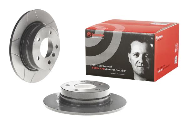BREMBO 08.5366.76 | Fren Diski Arka Düz Cızgılı (BMW E36-E46) | 2 Adet