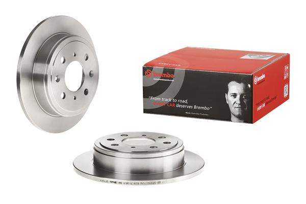 BREMBO 08.7104.14 | Fren Diski Arka Düz 239mm Honda Accord Civic Crx Rover 200 400 86-00 | 2 Adet