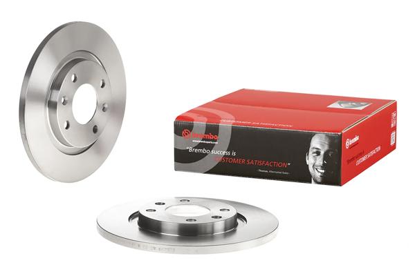 BREMBO 08.7238.10 | Fren Diski Ön Düz 266mm Peugeot Partner 301 Berlingo C2 C3 1.2-1.6 HDI 02 | 2 Adet